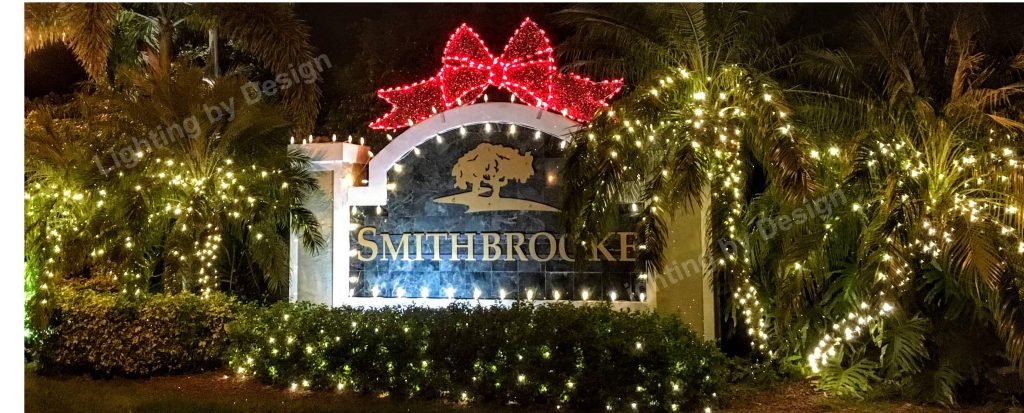 Christmas light installation